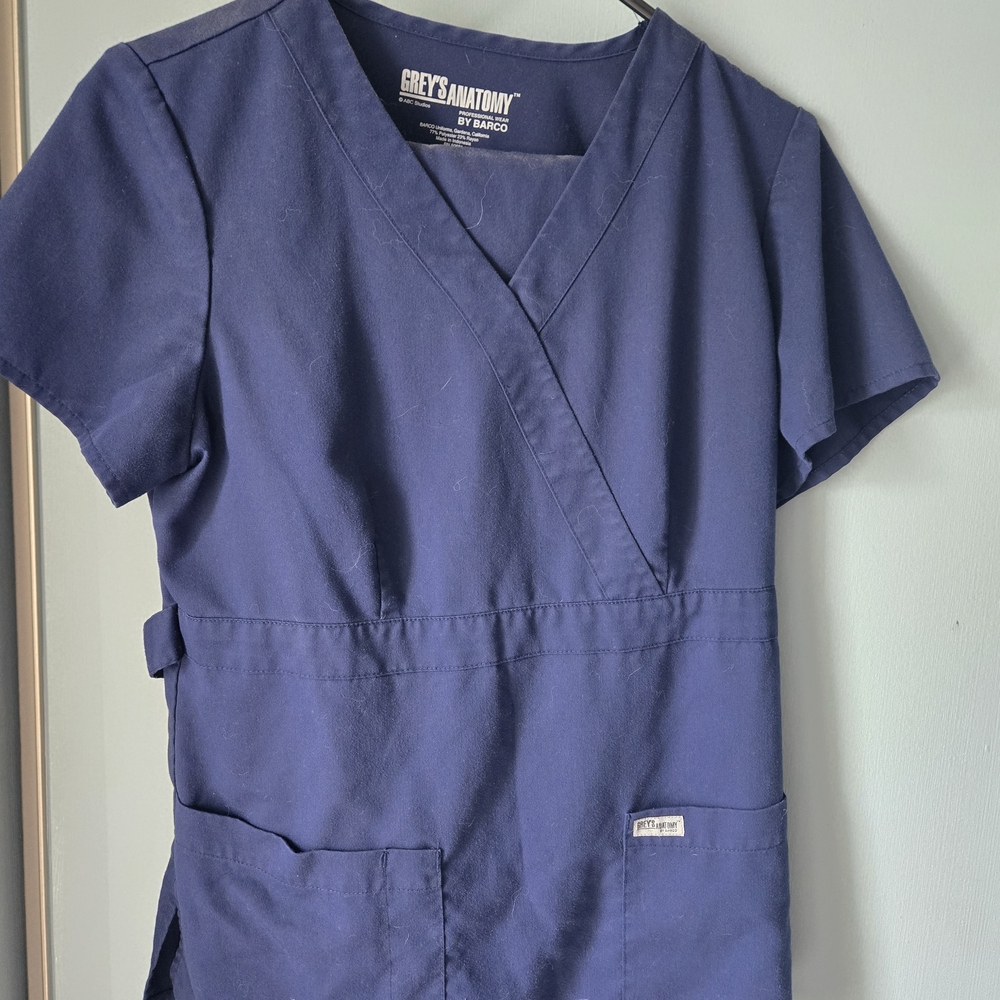 Grey's Anatomy Navy Blue Scrub Set